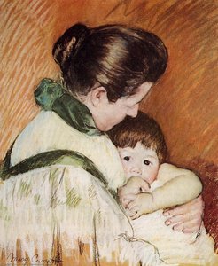 Sleepy Thomas Sucking His Thumb — Mary Stevenson Cassatt