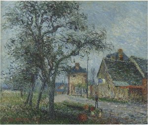 Louvier Road In Winter — Gustave Loiseau
