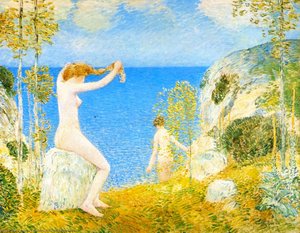 Nudes At The Cove — Frederick Childe Hassam, American Impressionism