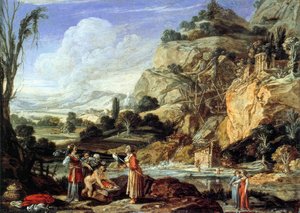 Landscape with the Finding of Moses
