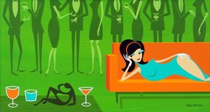 The Bored Heiress — Josh Agle (shag)