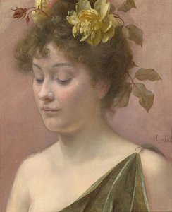 Portrait Einer Jungen Frau — Eduard Veith