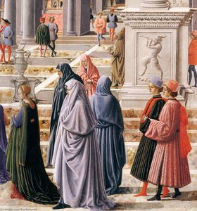 The Presentation Of The Virgin In The Temple (detail) — Fra Carnevale