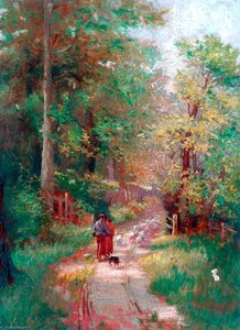 Landscape With Figures On A Path — Mark Senior