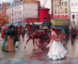 By the Moulin Rouge, Paris
