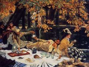 Holiday (also Known As The Picnic) — Jacques Joseph Tissot, Impressionism