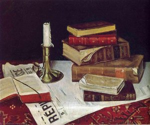 Still Life With Books And Candle — Henri Matisse, Fauvism