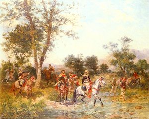 Washinton_georges_cavaliers_arabes_a_l Abreuvoir — Georges Washington