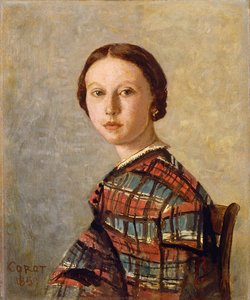Portrait Of A Young Girl — Jean-baptiste-camille Corot