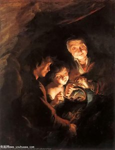 Old Woman With A Basket Of Coal — Peter Paul Rubens