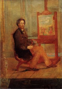 Ensor At His Easel — James Ensor, Expressionism