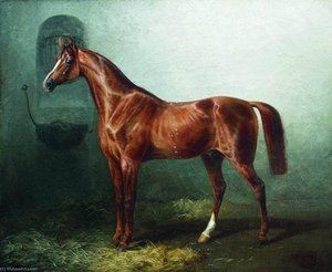 Horse In A Stable — Nikolai Egorovich Sverchkov