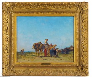Campement De Chameliers — Narcisse Berchère