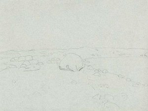 Sketch Of Landscape With Boulders — Nicholas Roerich
