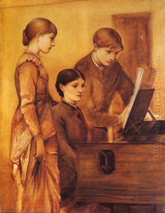 Portrait Group Of Artist's Family — Edward Coley Burne-jones