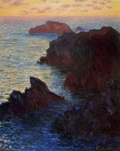 Rocky Point At Port-goulphar — Claude Monet