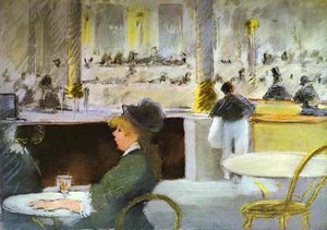Interior Of A Café — Édouard Manet