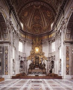 The Throne Of Saint Peter — Gian Lorenzo Bernini, Baroque