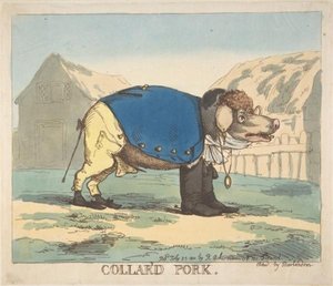 Collar'd Pork — Thomas Rowlandson