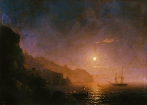 Night In Amalfi — Ivan Konstantinovich Aivazovsky