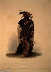 A Sioux Warrior — Karl Bodmer