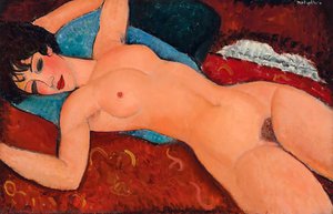 Red Nude — Amedeo Clemente Modigliani, Neo-figurative Expressionism