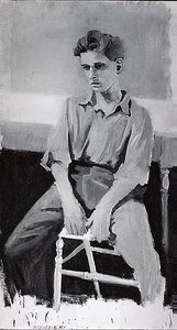 Jerry On A Stool — Fairfield Porter