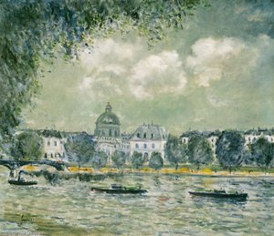 The Seine With The Institute Of France — Alfred Sisley