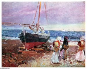 Pescadoras En La Playa De Valencia — Joaquín Sorolla Y Bastida