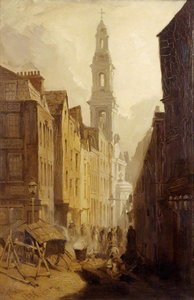 Drury Court With The Church Of St Mary Le Strand, London — Charles John Watson