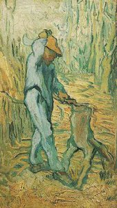 Woodcutter After Millet, The — Vincent Willem Van Gogh
