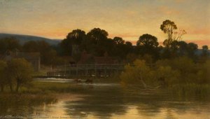 River Scene, Evening — Robert Collinson