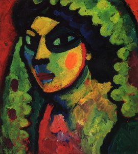 Sicilain Woman With Green Shawl — Alexej Von Jawlensky