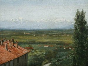 Italian Landscape — Henry Scott Tuke, Pre-raphaelite