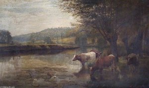 The Thames, Basildon, Essex — William Sidney Cooper