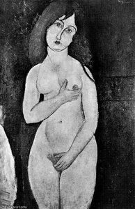 Untitled (6066) — Amedeo Clemente Modigliani, Cubist Expressionism