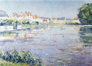 Houses On The Lake In Boitsfort — Paul Mathieu