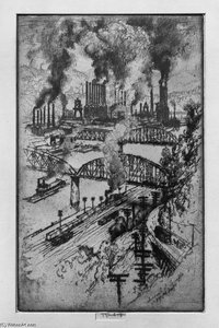On The Way To Bessemer — Joseph Pennell