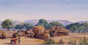 Farm Near Karlee, India — Marianne North