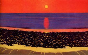 To Lay Down Sun With Villerville — Félix Vallotton, Post-impressionism