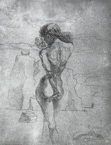 Mephistopheles Over Wittenberg (from Goethes Faust) — Eugène Delacroix