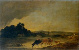 Landscape With Cattle — Peter Francis Bourgeois