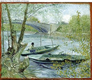 Fishing In Spring — Vincent Willem Van Gogh, Neo-impressionism