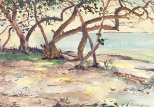 The Beach Looking West — Frank Weston Benson