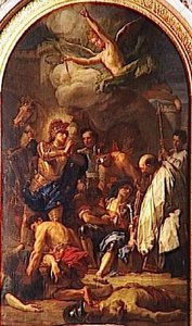 Saint Louis Soignant Les Blesses Apres La Bataille De Mansourah.1250 — Jean Baptiste Jouvenet
