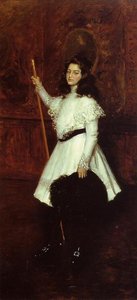 Girl In White (also Known As Portrait Of Irene Dimock) — William Merritt Chase