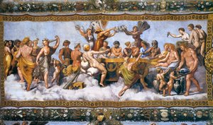Psyche Received On Olympus (villa Farnesina, Rome) — Raphael, High Renaissance