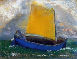 The Mysterious Boat — Odilon Redon