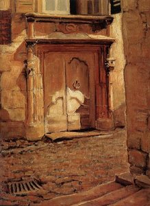 At The Gate — Grant Wood