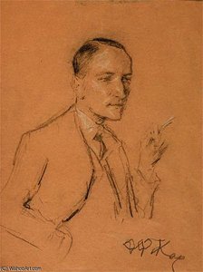Man Smoking — Thalia Flora Karavia